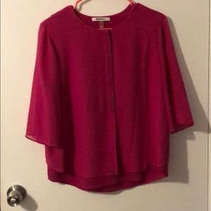 Hot pink DKNY shirt